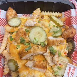 Loaded chicken Dirty Bird Fries Loaded chicken Dirty Bird Fries