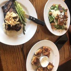 Nick & Tom's - Ny New York Strip Blackened Salmon Caesar Potato Skins