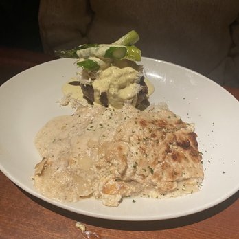 Stoney River - Filet Oscar with lump crab meat. - Steakhouses Near Me - Deer Park, Illinois Stoney River - Filet Oscar with lump crab meat. - Steakhouses Near Me - Deer Park, Illinois