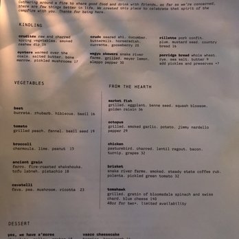 Campfire - Summer 2022 menu - New American Near Me - Carlsbad, California Campfire - Summer 2022 menu - New American Near Me - Carlsbad, California