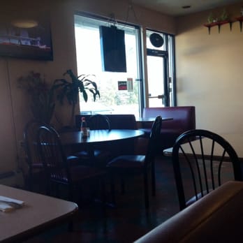 Twin Sunlight - View of front door from booth - Chinese Near Me - Columbus, Ohio