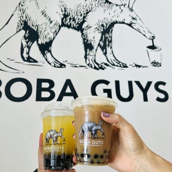 Boba Guys - Rose milk tea Mango jasmine  IG @AmyNsEats - Coffee & Tea Near Me - Oakland, California