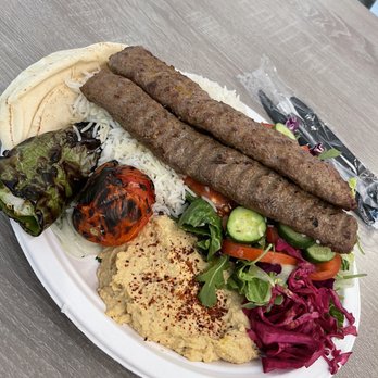 Grillers Mediterranean Kitchen - Beef Koobideh Skewer - Mediterranean Near Me - Glendale, California