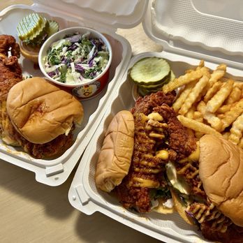 Dave's Hot Chicken - Slider and tender meal, and 2 sliders meal - Chicken Shop Near Me - Pleasant Hill, California Dave's Hot Chicken - Slider and tender meal, and 2 sliders meal - Chicken Shop Near Me - Pleasant Hill, California