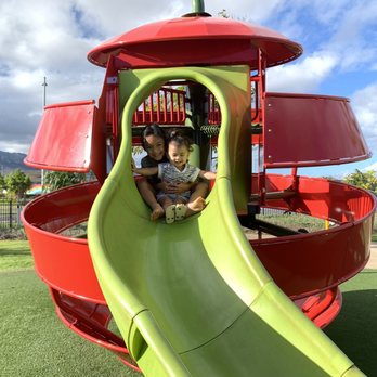 Konane Neighborhood Park - Apple slide! - Parks Near Me - Kapolei, Hawaii