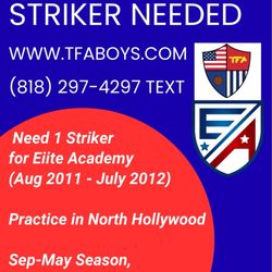 Panorama High School - Tryouts for club soccer u15 boys