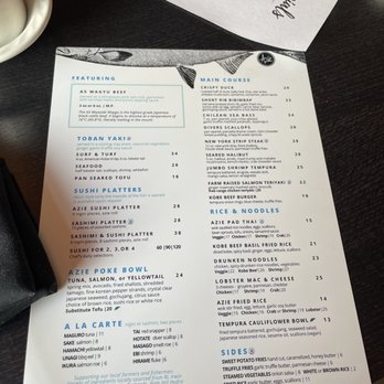 Azie in Media - Menu (back) - Asian Fusion Near Me - Media, Pennsylvania Azie in Media - Menu (back) - Asian Fusion Near Me - Media, Pennsylvania