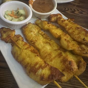 Thai House Restaurant - Chicken Satay (4) - Thai Near Me - Palm Springs, California