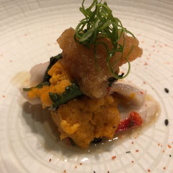 Himitsu - Golden eye snapper with uni. - Sushi Bars Near Me - La Jolla, California
