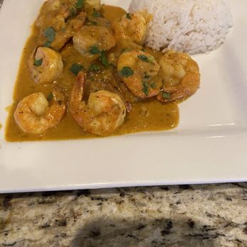 El Patio - Pescado a lo Macho / Camarones (Shrimp and yellow sauce) - Peruvian Near Me - Cape Coral, Florida El Patio - Pescado a lo Macho / Camarones (Shrimp and yellow sauce) - Peruvian Near Me - Cape Coral, Florida