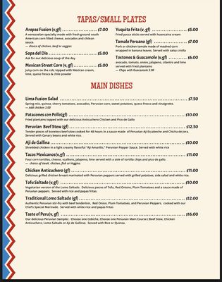 Menu photo 5 Lima Fusion New Hope, PA
