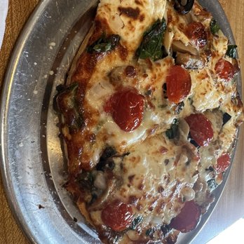 Dacusville Pizza Stop - Personal thin crust veggie pizza with Ricotta - Pizza Near Me - Easley, South Carolina
