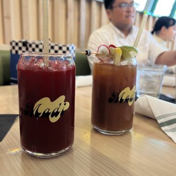 Madi - Orange Pineapple-Kale Cali Roots and a Bloody Mary - Breakfast & Brunch Near Me - San Diego, California Madi - Orange Pineapple-Kale Cali Roots and a Bloody Mary - Breakfast & Brunch Near Me - San Diego, California