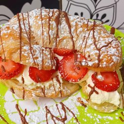 Pandarella’s Breakfast & Lunch - Strawberry cheesecake croissant