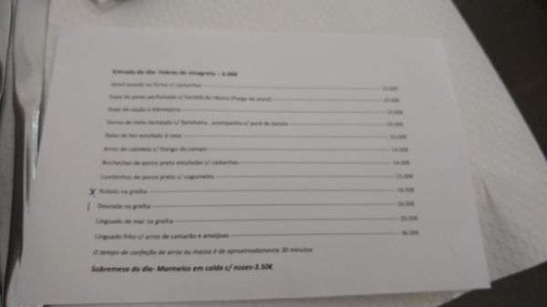 Menu photo 4 Restaurante 1 4 P Ras 9 Évora, 07