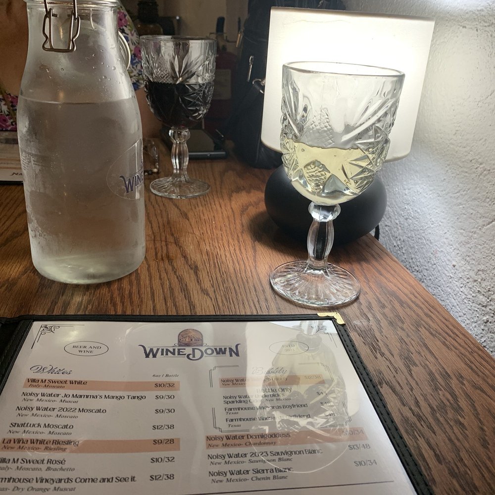 Wine and menu Wine and menu