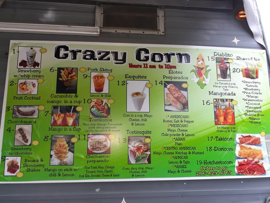 Menu photo 6 Crazy Corn Seattle, WA