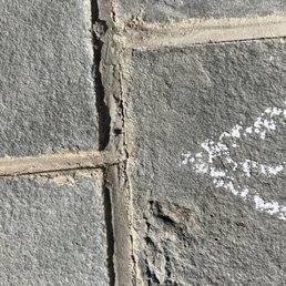 Cracked sloppy grout