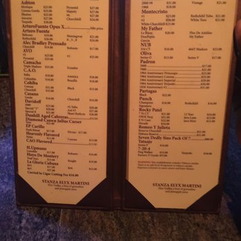 Stanza Dei Sigari - Small cigar selection. $10 cutting fee if you want to smoke your own cigars. - Lounges Near Me - Boston, Massachusetts Stanza Dei Sigari - Small cigar selection. $10 cutting fee if you want to smoke your own cigars. - Lounges Near Me - Boston, Massachusetts