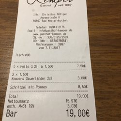 Kemper - Ich fand es sehr günstig und lecker