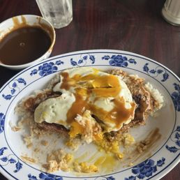 Loco Moco with Portuguese patty Loco Moco with Portuguese patty