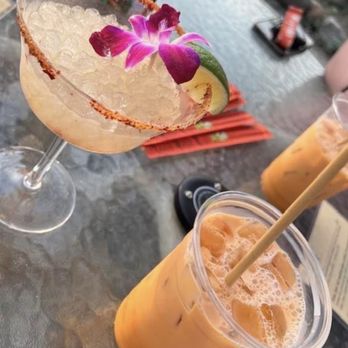 Le Mu Eats - Spicy margarita & some amazing tea drink. - Comfort Food Near Me - Bethel, Maine