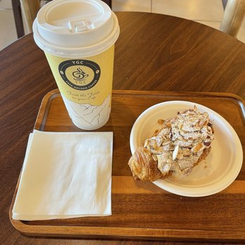 Yafa Golden Coffee - Almond joy and large drip coffee, $13.24 w/tax - Coffee & Tea Near Me - Noblesville, Indiana