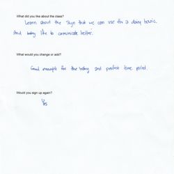 More great reviews from our summer session!