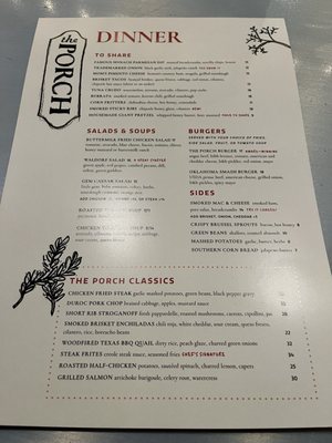 Menu photo 6 The Porch Dallas, TX Menu photo 6 The Porch Dallas, TX