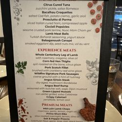 Wildfire - Menu