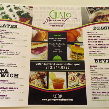 Gusto Gourmet - Venezuelan Near Me - Houston, Texas Gusto Gourmet - Venezuelan Near Me - Houston, Texas