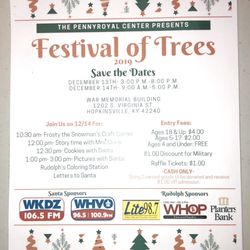 War Memorial Building - Festival of Trees 2019 flyer
