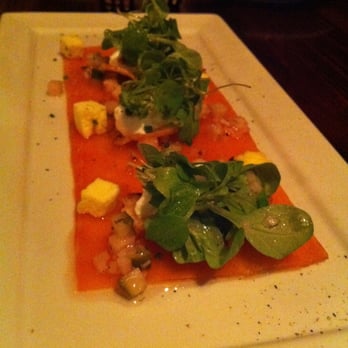 Fruition Restaurant - Lemon Cured Salmon Carpaccio - New American Near Me - Denver, Colorado