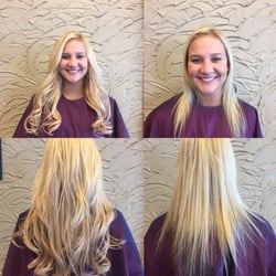 Knox Salon & Spa - Before /After Cinderella Hair Extensions West Bloomfield Michigan
