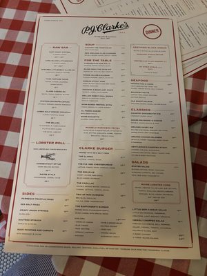 Menu photo 1 P.J. Clarke's New York, NY Menu photo 1 P.J. Clarke's New York, NY