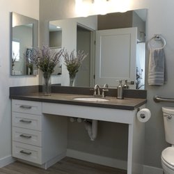 Custom Counterfitters - WILSONART- Burnt Amber Mirage Bathroom Vanity