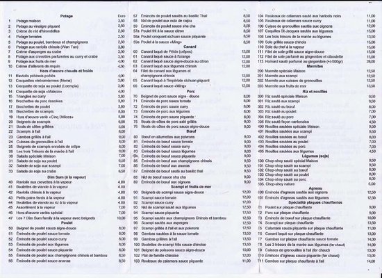 Menu photo 1 Pan Jinglong Haine-Saint-Paul, WHT