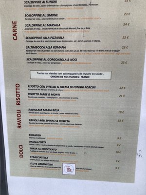Menu photo 1 Tesoro d'Italia Paris, 75 Menu photo 1 Tesoro d'Italia Paris, 75