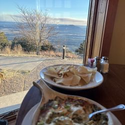 The Skycrest Restaurant - spinach artichoke dip w a view