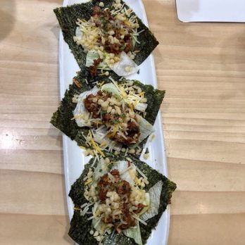 Ramen Tatsunoya - Crispy Spicy Chashu Wrap. Sort of reminded me of a taco! - Ramen Near Me - Pasadena, California