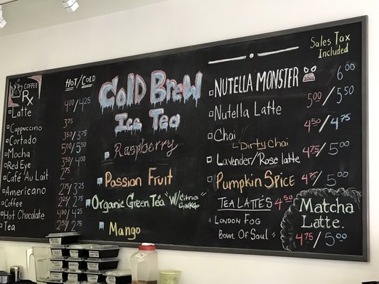 Menu photo 6 Coffee Rx Brooklyn, NY