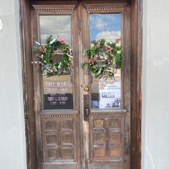 Mural City Cafe - two wooden doors with wreaths on them - Cafes Near Me - Colquitt, Georgia Mural City Cafe - two wooden doors with wreaths on them - Cafes Near Me - Colquitt, Georgia