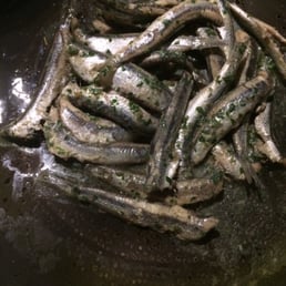 Anchovies in a oil and butter sauce Anchovies in a oil and butter sauce