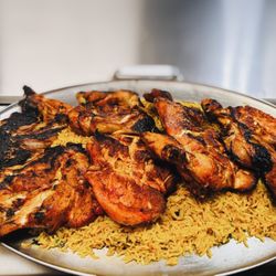 Hadramout Cafe - Who wouldn't crave Grilled chicken over kebsa rice after this?