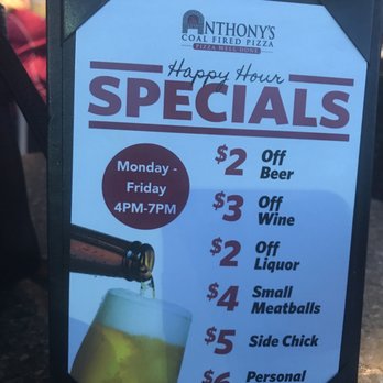 Anthony's Coal Fired Pizza & Wings - Everyday from 4-7. Awesome deal - Pizza Near Me - Mount Laurel, New Jersey Anthony's Coal Fired Pizza & Wings - Everyday from 4-7. Awesome deal - Pizza Near Me - Mount Laurel, New Jersey