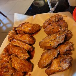 Korean pepper + garlic wings