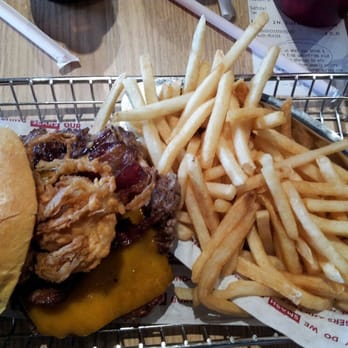 Smashburger - Bbq burger with onion stack - Burgers Near Me - Bronx, New York Smashburger - Bbq burger with onion stack - Burgers Near Me - Bronx, New York
