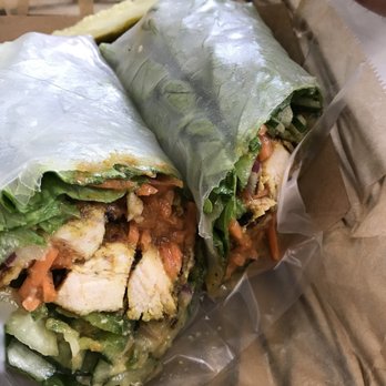 Zenwich - Elmhurst - Chicken Satay Zenwich Gluten Free rice wrap - Sandwiches Near Me - Elmhurst, Illinois