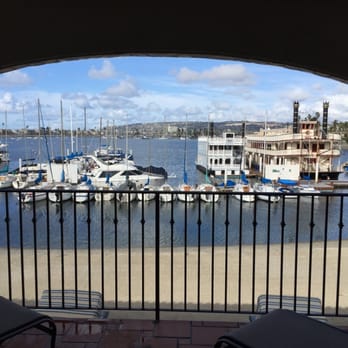 Bahia Resort Hotel - View from second floor, bay-facing room - San Diego, CA