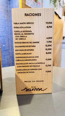 Menu photo 1 Sansse Donostia, SS